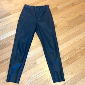Zara faux leather tapered pants